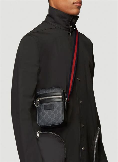 cross body bag gucci men|gucci shoulder bag men's.